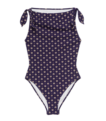 MALTA MAILLOT -- NAVY CADIZ FOULARD