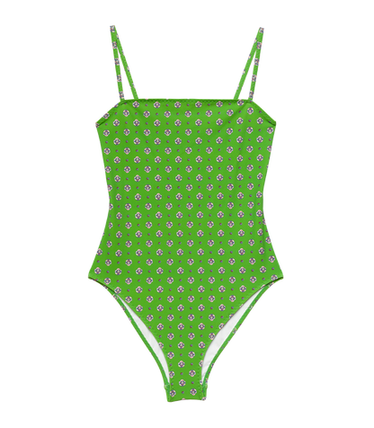 MARBELLA MAILLOT -- VERT CADIZ FOULARD