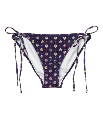 POSITANO BIKINI BOTTOM -- NAVY CADIZ FOULARD