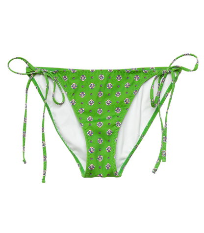 POSITANO BIKINI BOTTOM -- VERT CADIZ FOULARD